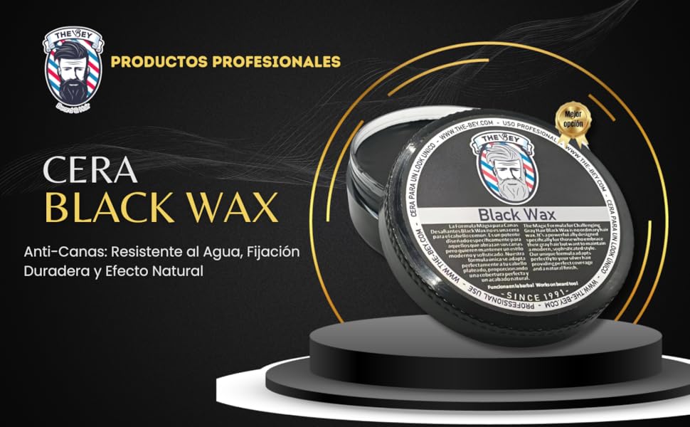 The Bey Black Wax – Temporary Colour Wax for Hair | Instant Grey Coverage