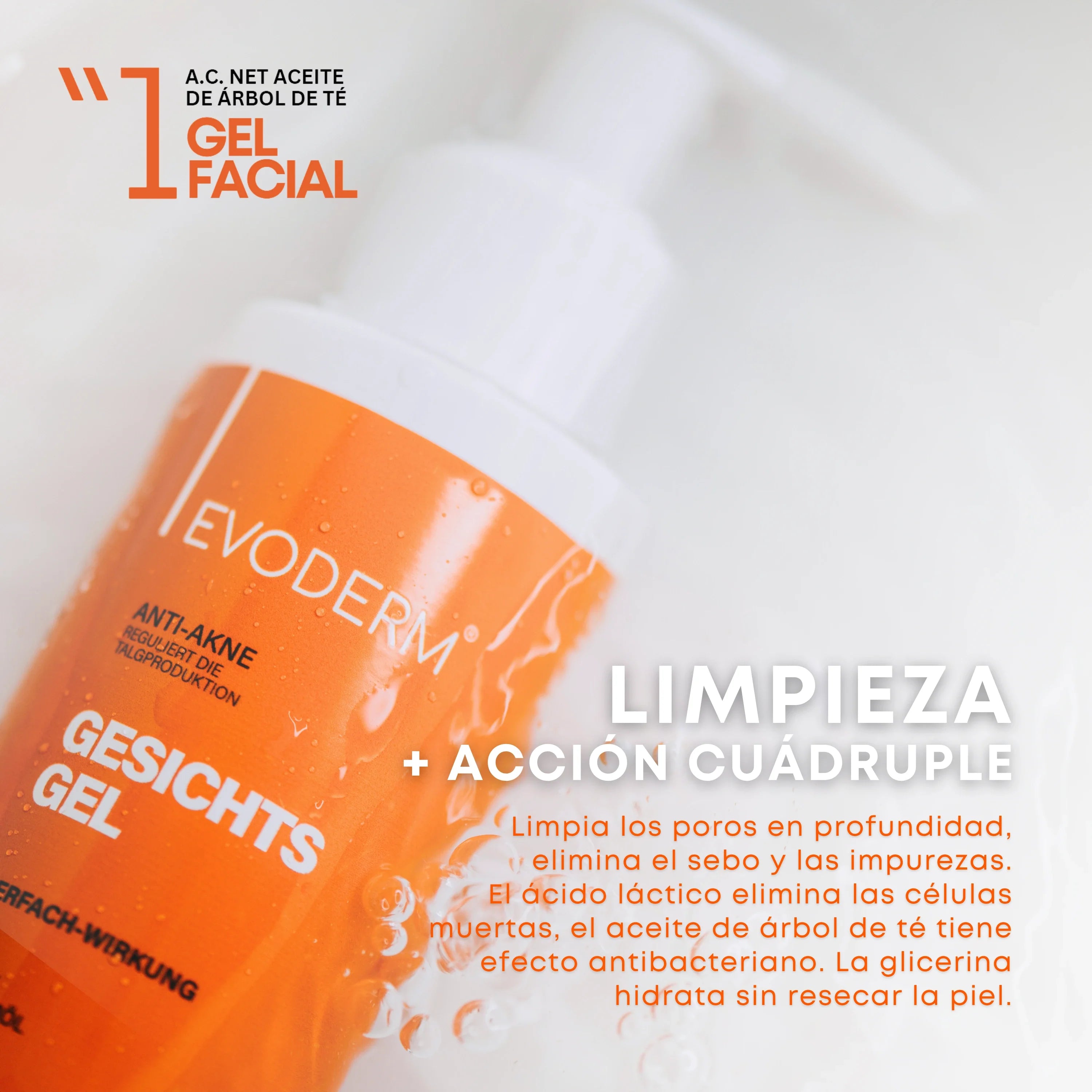 EVODERM 3-in-1 Facial Set — Cleanser + Toner + Niacinamide & Retinol Serum