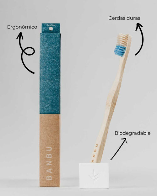 Bamboo Toothbrush Hard Bristles — Eco-Friendly, BPA-Free & Plastic-Free | Vegan
