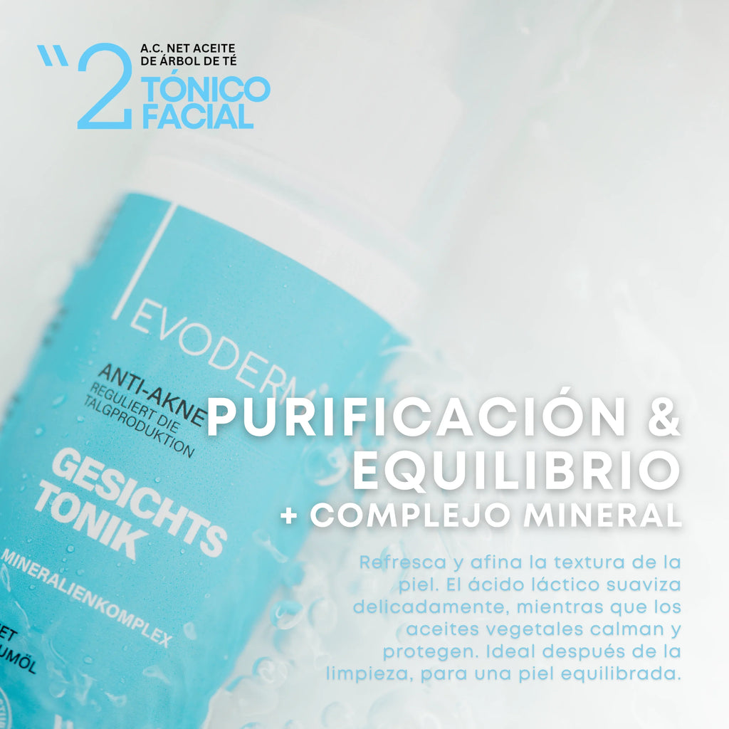 EVODERM 3-in-1 Facial Set — Cleanser + Toner + Niacinamide & Retinol Serum