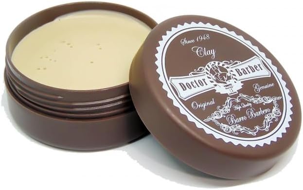 Doctor Barber Matte Clay 80g — Strong Hold, Natural Matte Finish | Beard & Hair