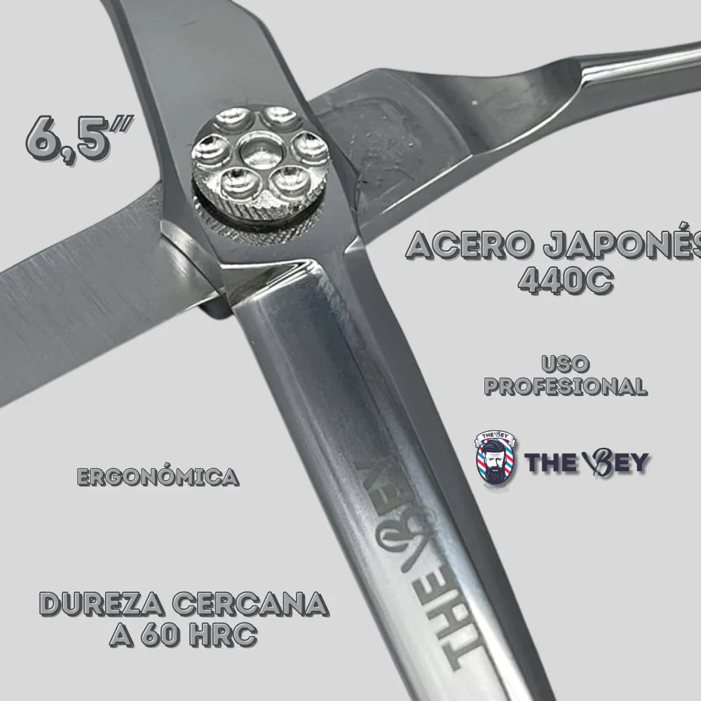 Die Bey Professional Friseurschere 440C – Japanischer Stahl 6.5" | Hochwertiges Schneidewerkzeug