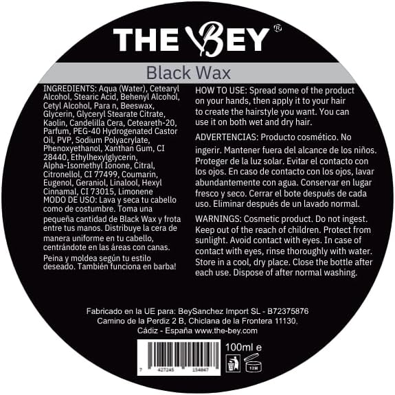 The Bey Black Wax – Temporary Colour Wax for Hair | Instant Grey Coverage
