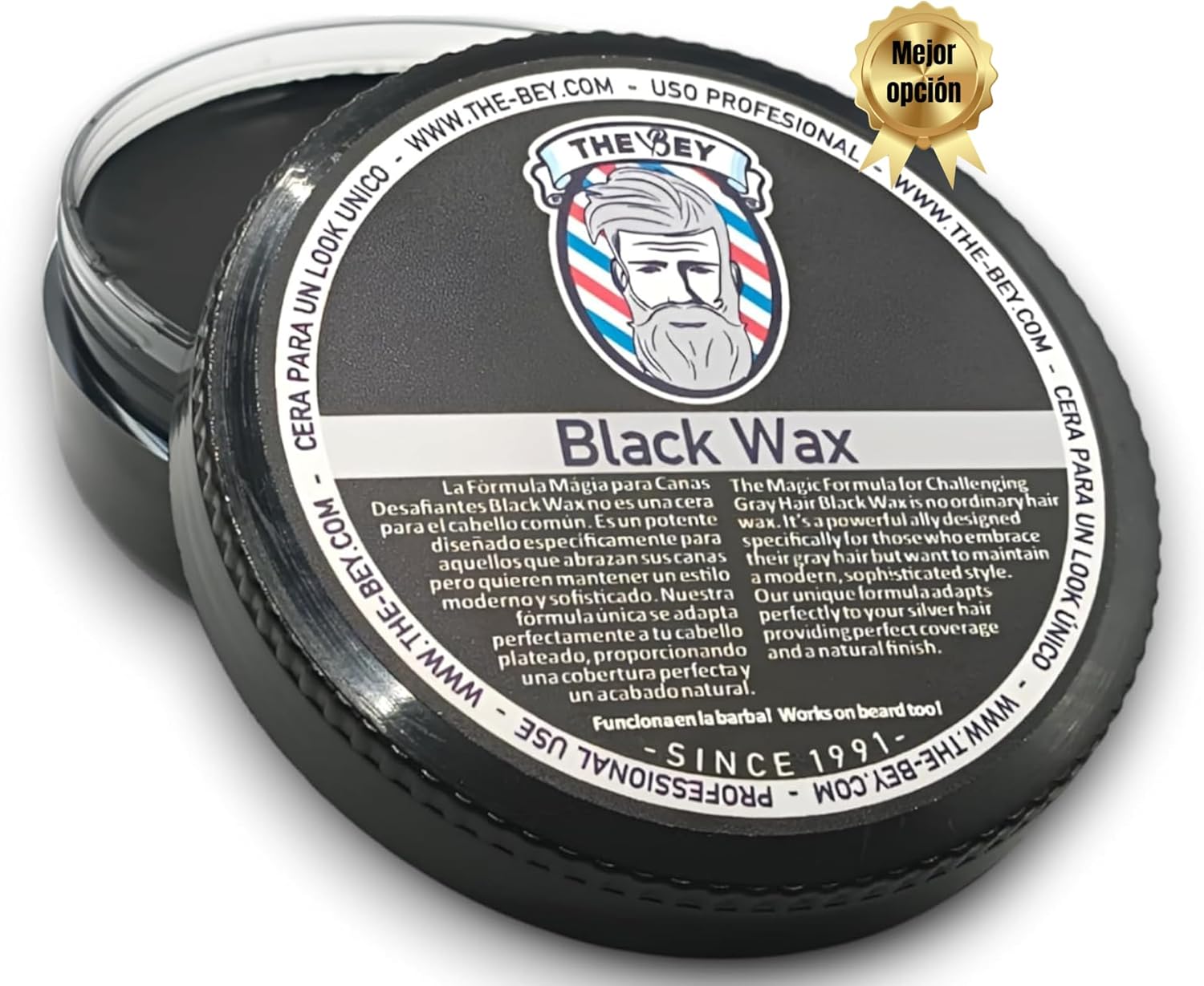 The Bey Black Wax – Temporary Colour Wax for Hair | Instant Grey Coverage