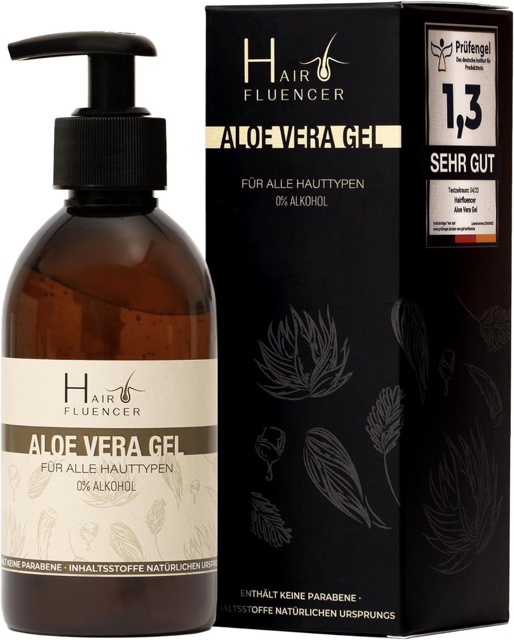 Organic Aloe Vera Gel 250ml — Natural Multipurpose Moisturiser | Paraben-Free & Alcohol-Free