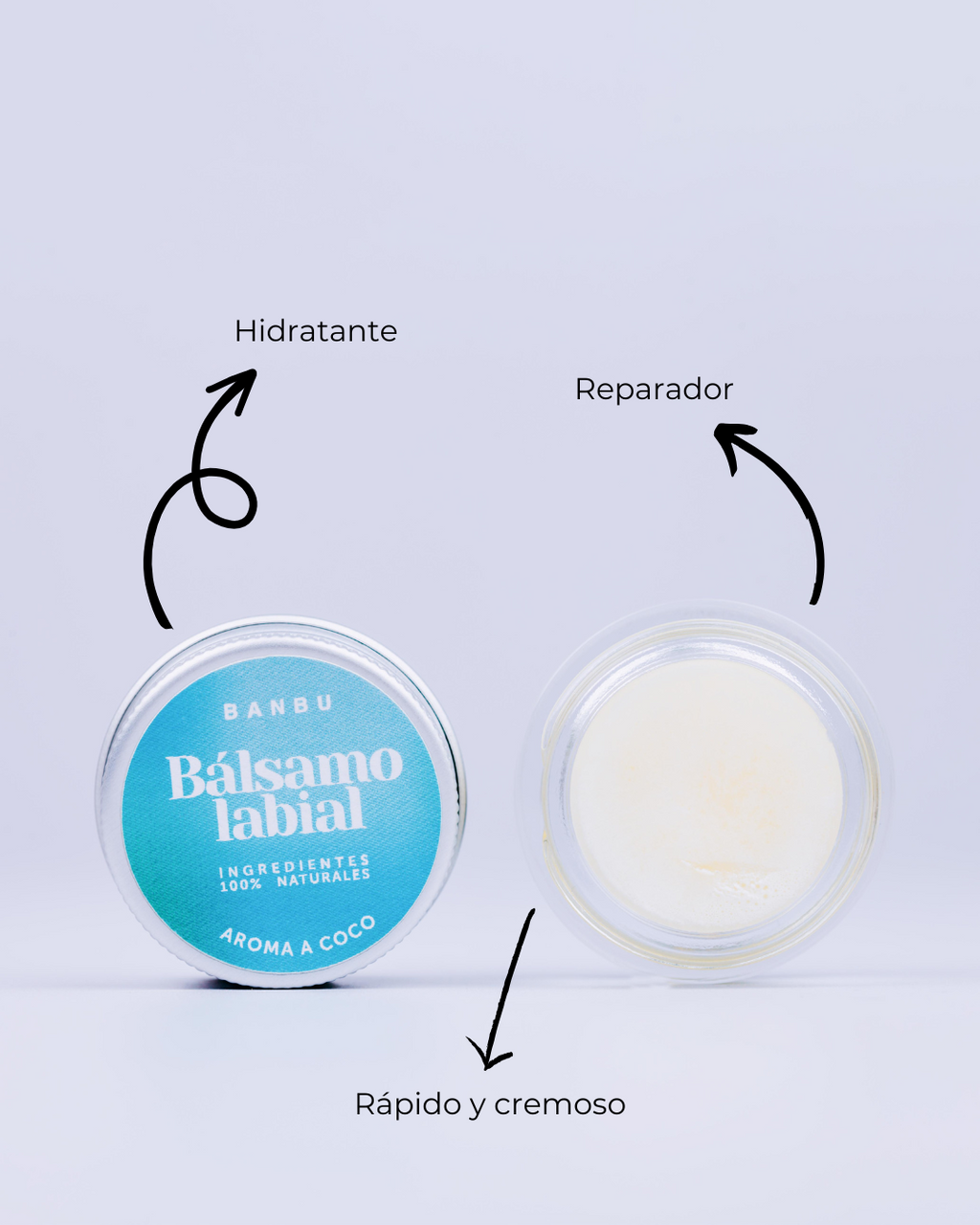 ECO Coconut Lip Balm — Natural & Moisturising | Glass Jar 5ml