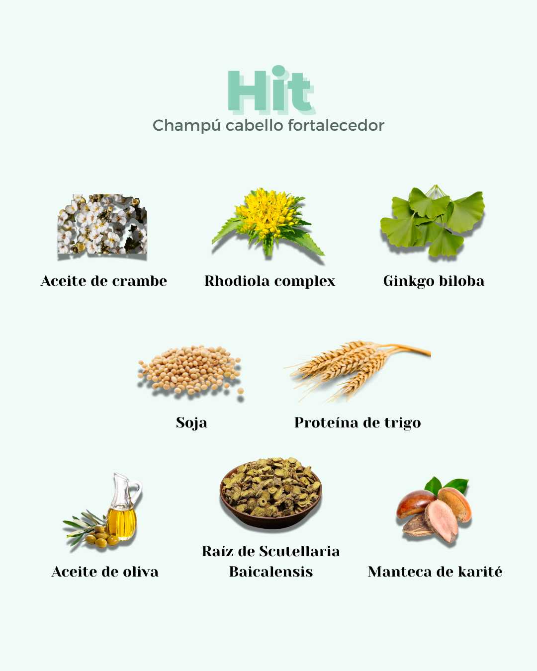 HIT ECO Festes Shampoo – Stärkendes Anti-Haarausfall-Stück