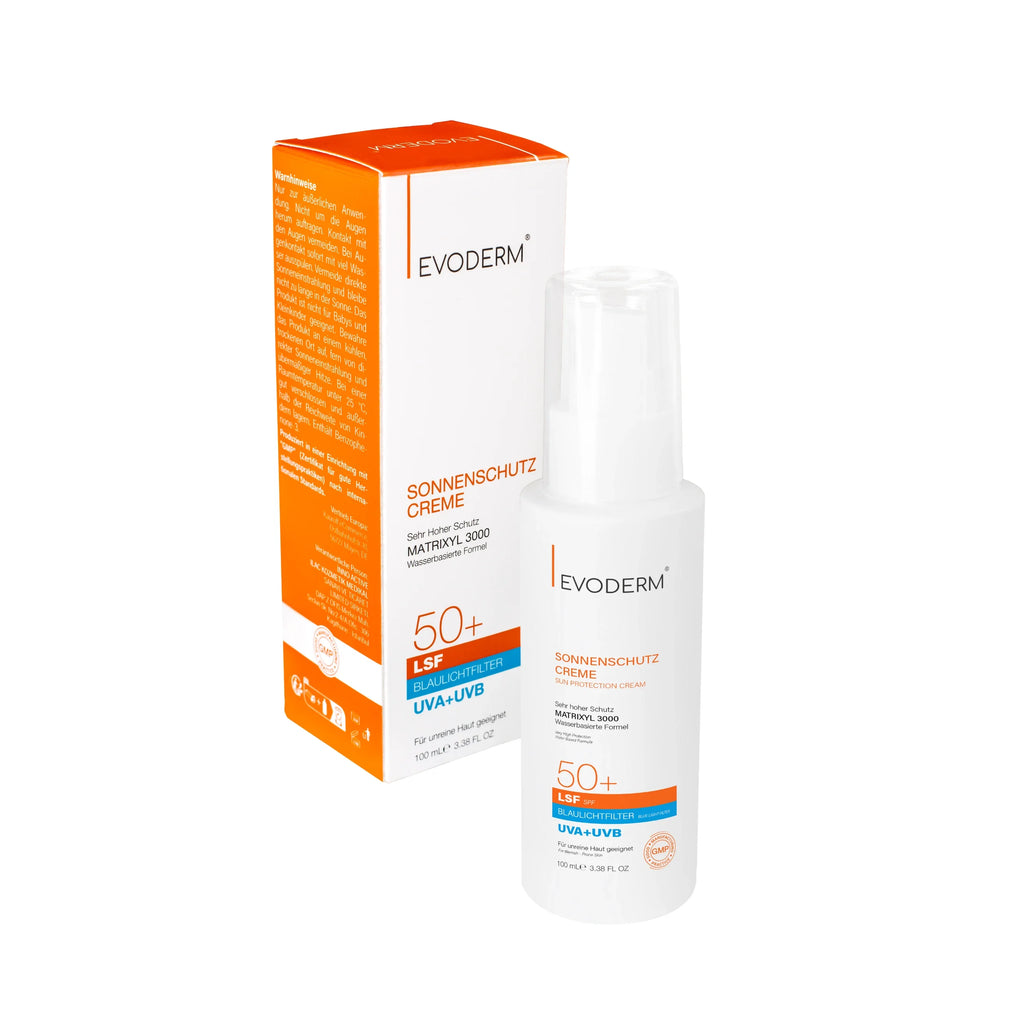EVODERM SPF50+ Sunscreen with Matrixyl 3000 — UV & Blue Light Protection 100ml