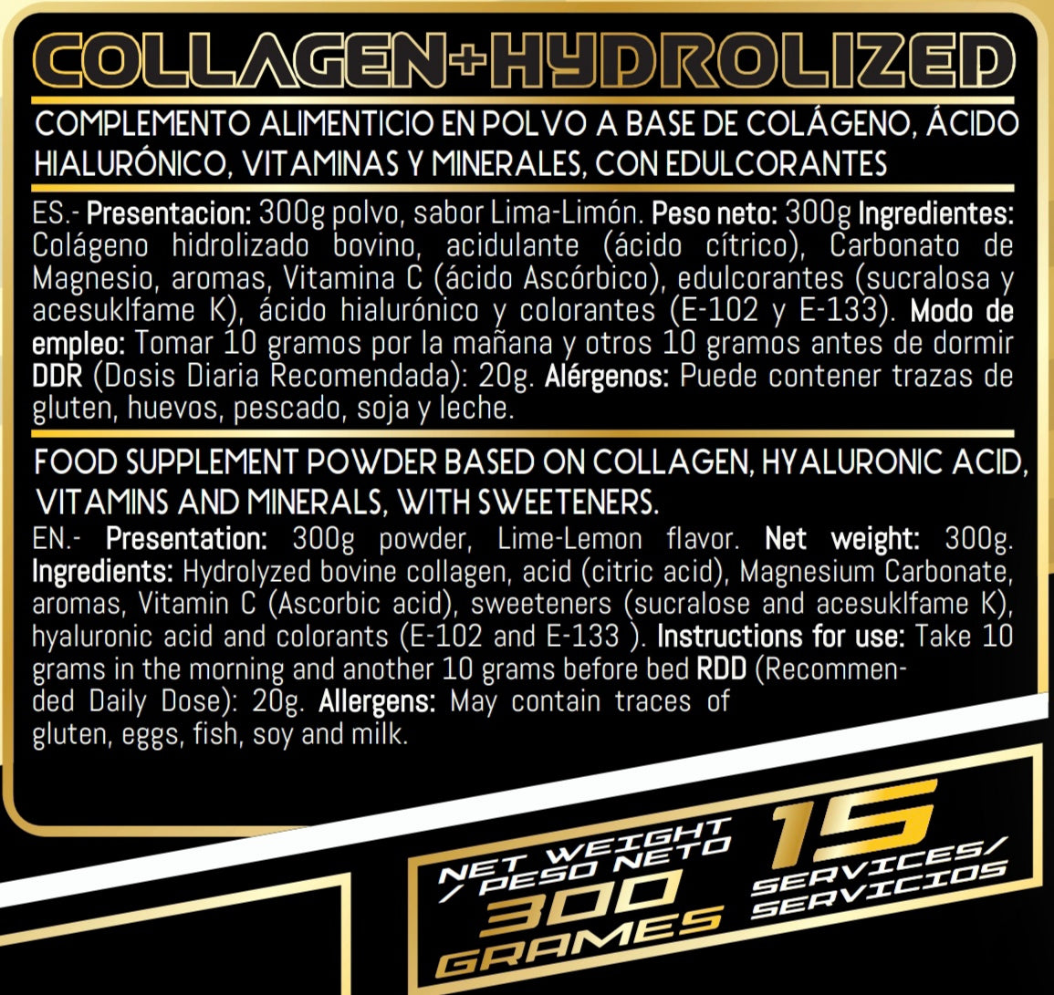 GP Nutrition Hydrolysed Collagen + Hyaluronic Acid + Magnesium + Vitamin C - 4-in-1 Formula