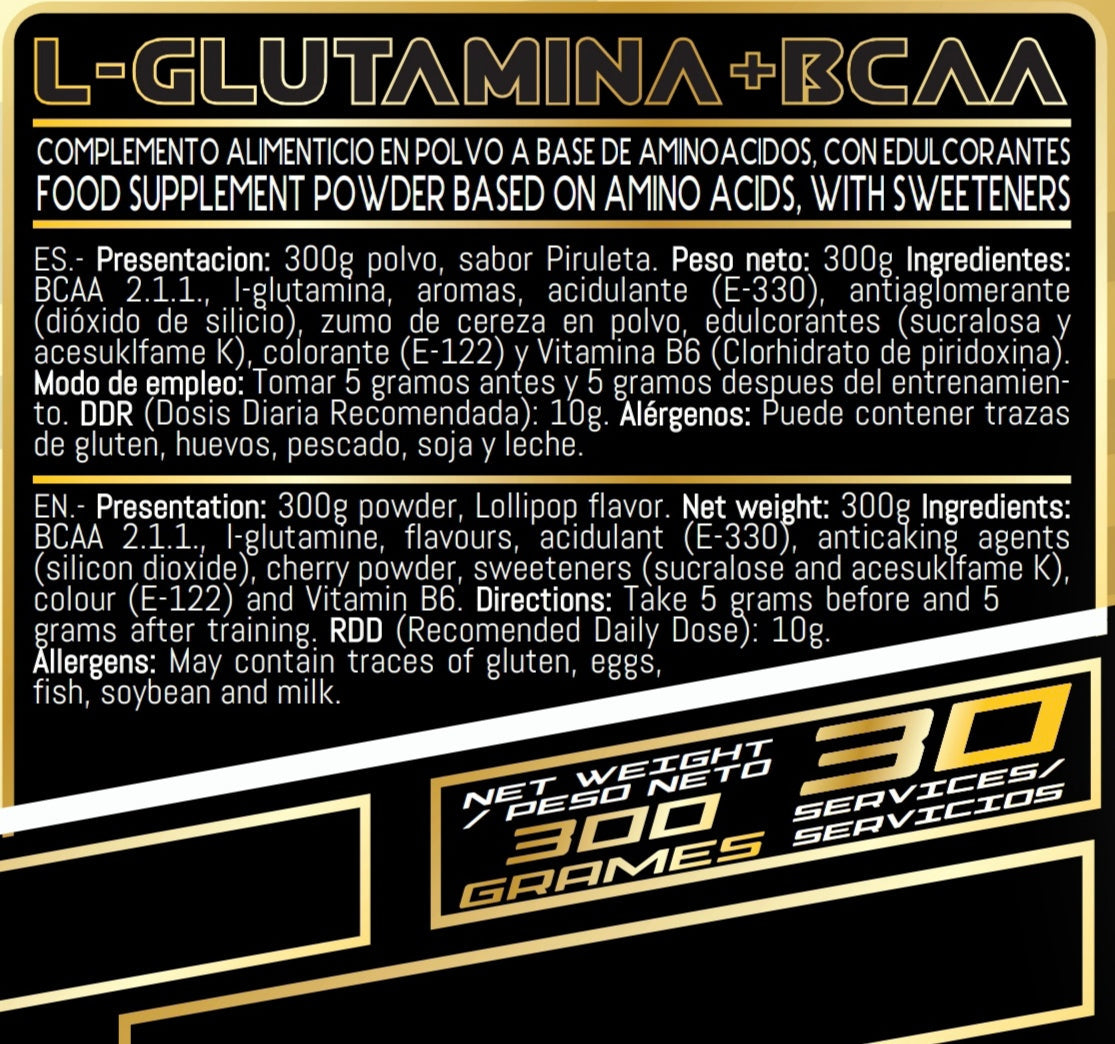 GP Nutrition BCAA + Glutamine - Amino Acid Supplement for Active Users