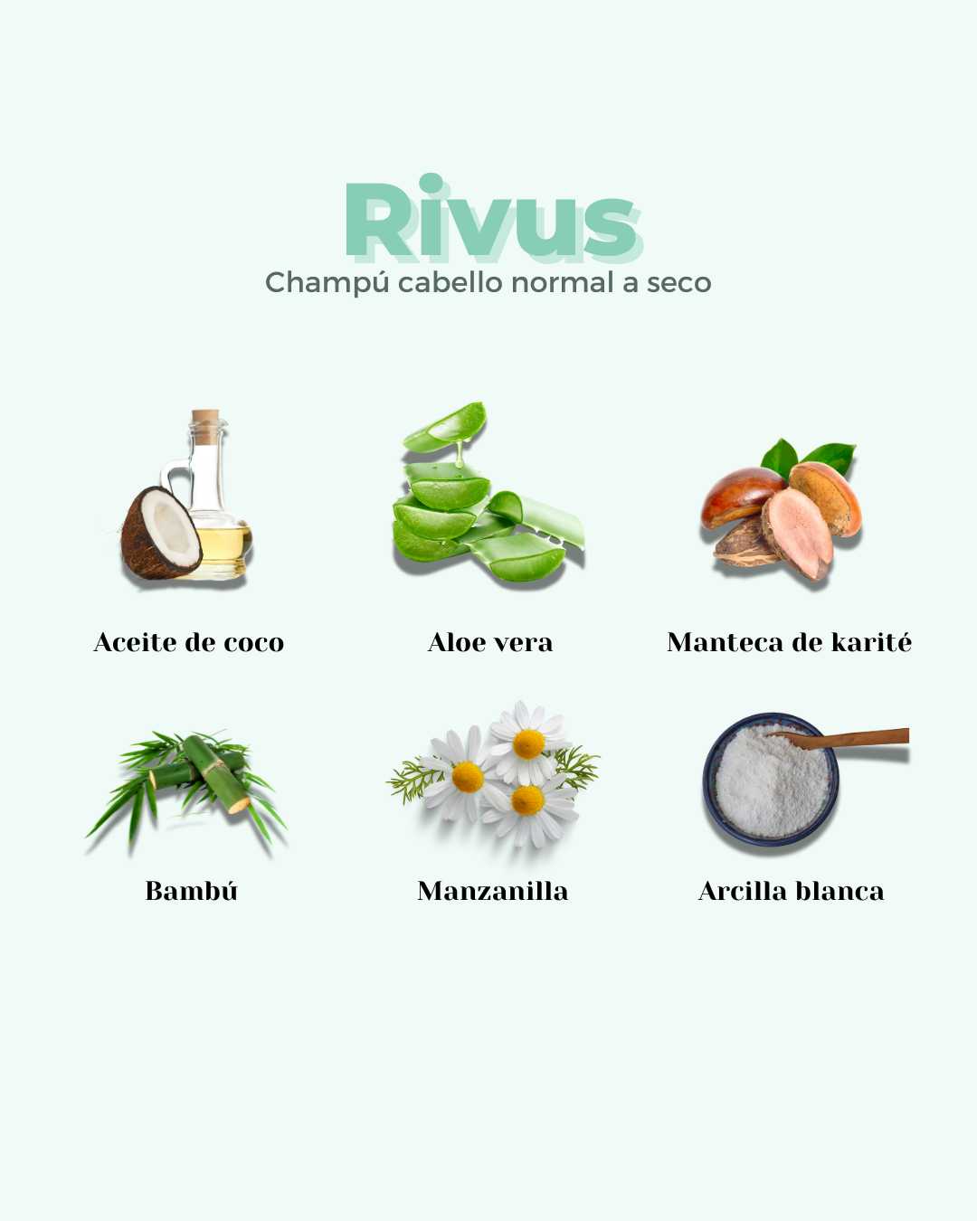 RIVUS ECO Solid Shampoo – Deep Moisturising Bar for Normal & Dry Hair