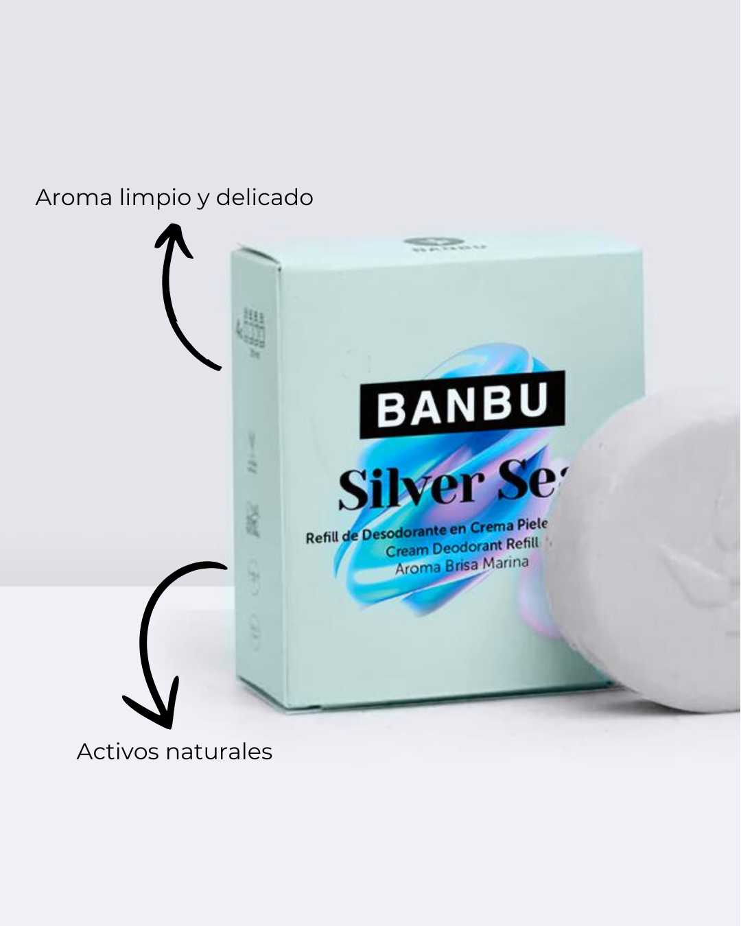 LIQUIDACIÓN — Desodorante en Crema Ecológico SILVER SEA Recambio — Piel Sensible 50ml