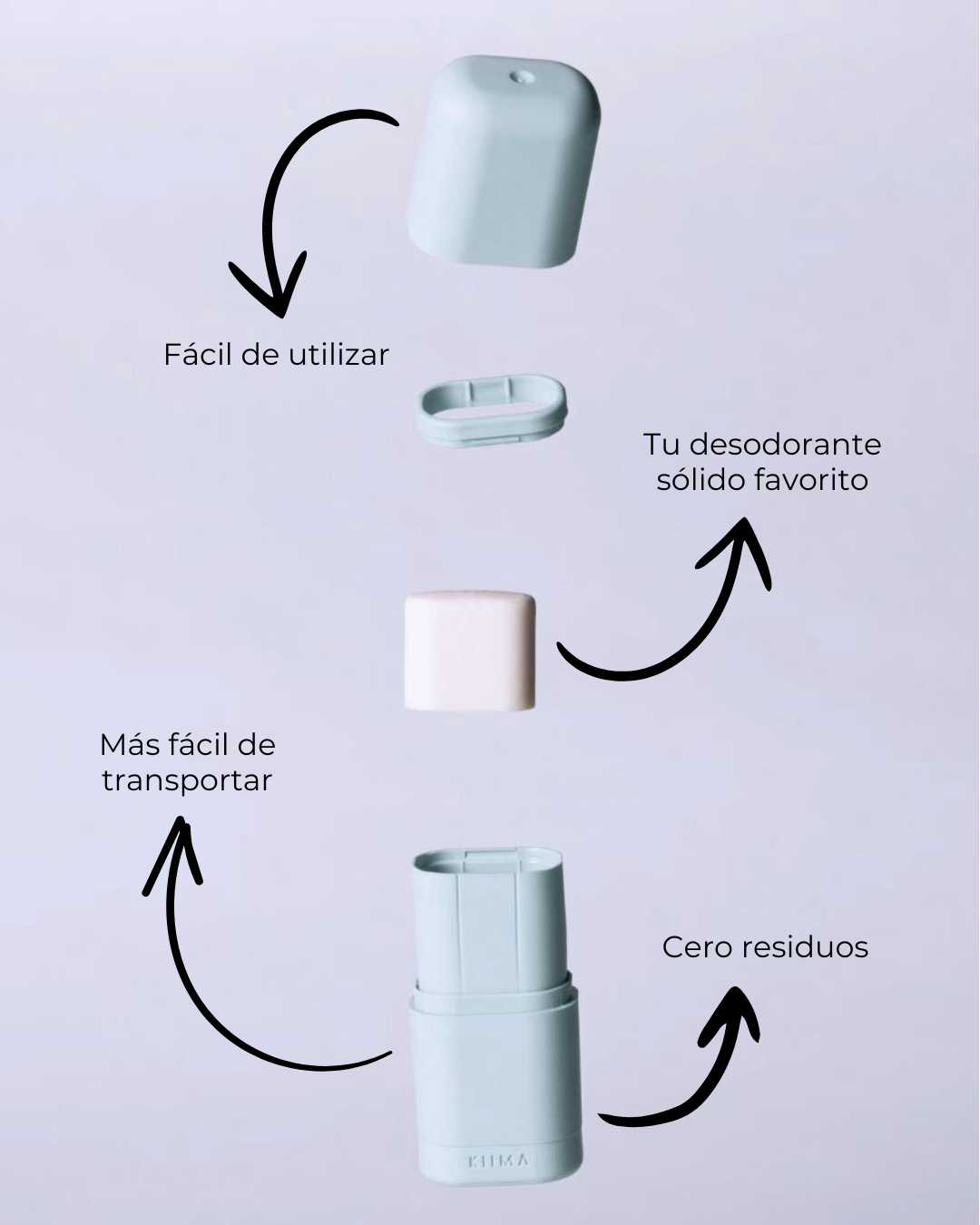 Reusable Applicator + 3 ECO Solid Deodorants — Choose Your Scents | BANBU