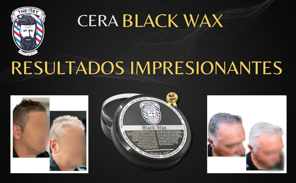 The Bey Black Wax – Temporary Colour Wax for Hair | Instant Grey Coverage