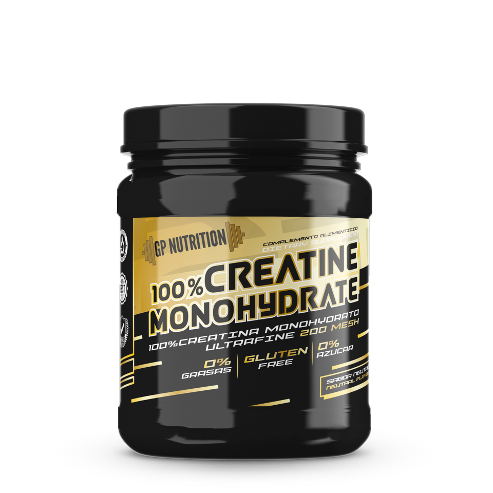 GP Nutrition 100% Creatine Monohydrate 200 Mesh - Pure Micronised Creatine Powder