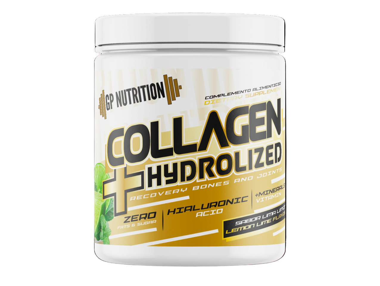 GP Nutrition Hydrolysed Collagen + Hyaluronic Acid + Magnesium + Vitamin C - 4-in-1 Formula