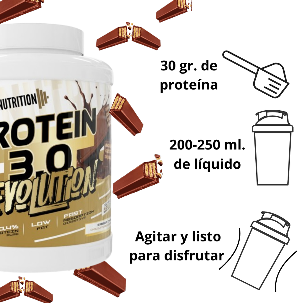 GP Nutrition Protein 3.0 Revolution - Triple Source Protein with Digezyme & Crunchy Topping